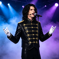 Tenues de chanteur pop des années 80, costumes de scène, icônes musicales, cosplay pour adultes, Halloween, carnaval, performance sur scène
