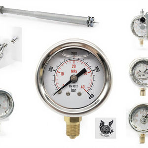เกจวัดแรงดัน Gemstar GM01SL-R แบบท่อ Bourdon สแตนเลสสตีล บรรจุของเหลว ช่วงการวัด -30psi ถึง 6000psi - Product Image 6