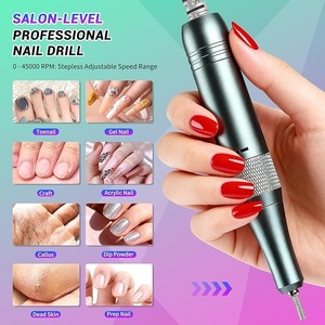 Professional 45000RPM Electric <b>Nail</b> Drill Low Noise <b>Nail</b> Sander File Machine Rechargeable <b>Nail</b> File for Manicure Salon Tool - Product Image 2