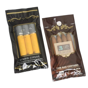 도매 친환경 재사용 유지 시가 촉촉하고 신선한 담배 제품 시가 백 지퍼 백 시가 여행 가습기 가방 - Product Image 1