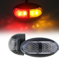 Feux latéraux à LED bicolores (rouge, ambre, blanc) pour véhicules, voitures, camions et remorques, 10-30V, haute luminosité, 2 LED, vente chaude