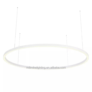 100cm Chandelier Circularity Shape Luxury Customized <strong>Size</strong> Modern Pendant Hanging Loop Lamp Central Suspended Circle Ring Light - Product Image 4