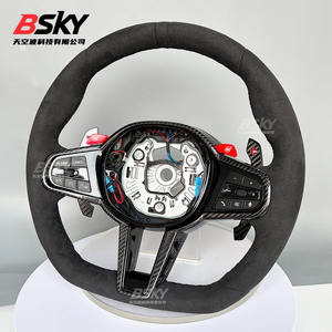Volante de Fibra de Carbono con Piel de Ciervo para <span class=keywords><strong>BMW</strong></span> G80 G82 G87 F90 <span class=keywords><strong>M8</strong></span> F97 F98 F95 F96 G20 G30 G22 G01 G02 G06 G29 F40 F44 F32 F15 M - Product Image 5