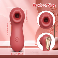 ALWUP Spezieller Mundförmiger Saugvibrator Vagina Nippel Klitoris Saugstimulation Leistungsstarkes Saug- und Blas-Sexspielzeug für Frauen