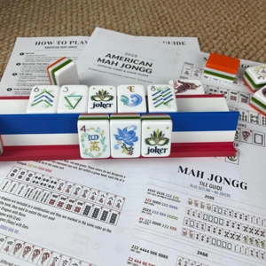 Set di supporti per Mahjong americano con spintori magnetici – Set di 4 supporti stampati in 3D da 17,32 pollici - Product Image 1