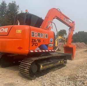 Mini pelle sur chenilles d'origine japonaise Hitachi Zx70 Ex70 à usage domestique 7 tonnes pelleteuse agricole d'occasion Zx60 Zx75 en stock - Product Image 2