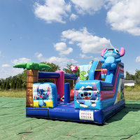 Structure gonflable multi-activités avec toboggan, château gonflable commercial en PVC pour les écoles, les garderies et les événements communautaires