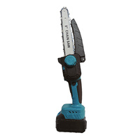 Mini tronçonneuse électrique portative sans fil 21V haute puissance avec moteur brushless de 8 pouces et batterie lithium-ion pour le bois