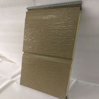 Meilleur prix Panneaux de revêtement en PU ignifuges de 16mm d'épaisseur Panneau mural décoratif extérieur Panneau mural sandwich avec matériau métallique