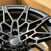 Rines CF Forjados Personalizados de 18 19 20 21 Pulgadas 5x112 5x120 para Autos, Rines de 7-12J en Color Negro Brillante para BMW M3 M4 Audi RS5 RS7