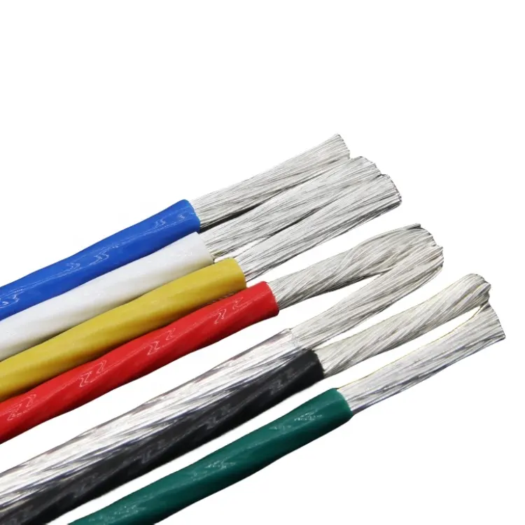 HY Heat Resistant Cable FEP PTFE PFA Copper Silver tinne plated Cable FEP Tefloning High temperature resistant wire Fine wire FF