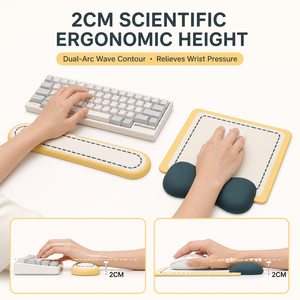 Juego de Reposamuñecas Ergonómico para Teclado y Ratón, Diseño ODM de Fábrica, Almohadilla de Soporte para Muñeca y Reposamuñecas para Ratón - Product Image 3