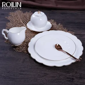 hotel supplies New Design Fine Bone China Plates Tableware for Hotel and Restaurant
