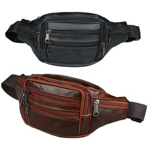 Mens Genuine Leather <b>Waist</b> <b>Bag</b> Retro Belt Pack Travel Pouch - Product Image 1