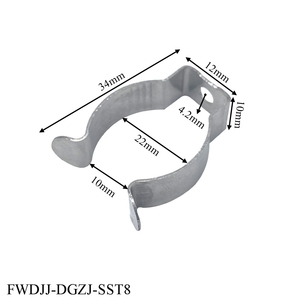 Clip <span class=keywords><strong>de</strong></span> <span class=keywords><strong>fixation</strong></span> en <span class=keywords><strong>U</strong></span> en acier inoxydable T5/T6/T8/T10/T12 pour tube lumineux, support <span class=keywords><strong>de</strong></span> montage <span class=keywords><strong>de</strong></span> tuyau - Product Image 3