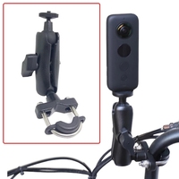 GPS action camera moto support guidon base vente en gros alliage d'aluminium 1/4 hot shoe adaptateur caméra vélo support trépied adaptateur