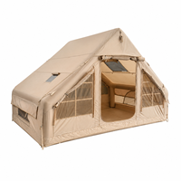 RAYCIN Tente de gonflage compacte, rapide, facile et sûre pour le camping Sentiers côtiers balayés par le vent et couchers