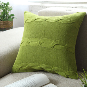 <span class=keywords><strong>Boho</strong></span> tejido de algodón almohada de borla cojín con nudos funda de almohada - Product Image 2