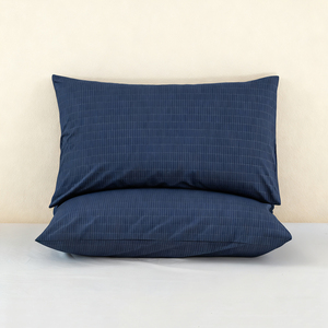 Taie d'oreiller de mise à <span class=keywords><strong>la</strong></span> terre bleu marine personnalisée avec cordon de mise à <span class=keywords><strong>la</strong></span> terre, kit testeur de prise, doublure en <span class=keywords><strong>fibre</strong></span> d'argent, pour un sommeil sain - Product Image 1