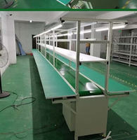 Ligne d'assemblage de bande transporteuse d'occasion Chaîne réglable Table de connexion Tri alimentaire d'atelier Convoyeur incliné Chaîne de machine à tourner