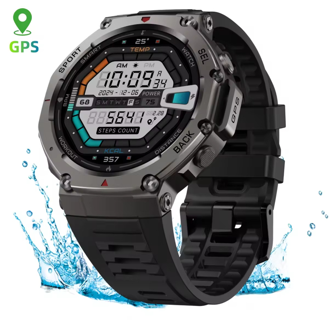 Wholesale Price Swimming 5ATM Android IOS Smartwatch DM58 Hiking GPS AMOLED Display Air Pressure Altitude Compass Route Tracking