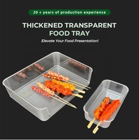 Boîte de présentation alimentaire transparente en plastique pour plats froids, légumes, plats chauds, pâtisseries et desserts dans les hôtels et restaurants
