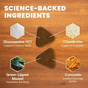 Suplemento para Cadera y Articulaciones para Perros de Marca Privada OEM/ODM - Masticables Blandos Sin Granos de Rápida Absorción para Cadera y Articulaciones - Product Image 3