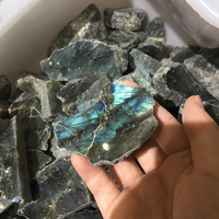 Naturel visage labradorite poli brut brut pierres de quartz pour la décoration