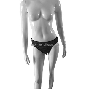 กางเกงในแบบใช้แล้วทิ้งสำหรับผู้หญิง ผ้าไม่ถักทอ เหมาะสำหรับการเดินทาง สปา หรือการพ่นสีแทน สำหรับสาวๆ สีดำ ขาว น้ำเงิน - Product Image 3