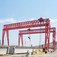 Grue portique à double poutre pour applications de construction et de génie civil, pour voies ferrées, 20T 32T 50T 80T 100T 150 tonnes