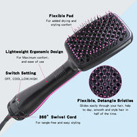 Brosse Sèche-Cheveux Soufflante 3 en 1 Chauffage Rapide Lisseur Céramique Électrique