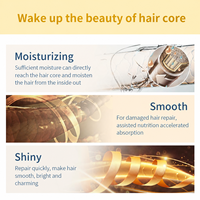 Sérum capillaire professionnel à l'huile d'argan bio, traitement anti-frisottis à la kératine, protection thermique pour les cheveux