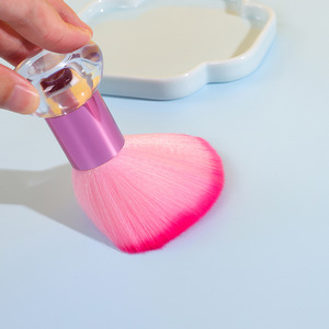 Gel acrílico para limpieza <span class=keywords><strong>de</strong></span> polvo, pintura suelta, cepillo redondo para decoración <span class=keywords><strong>de</strong></span> uñas <span class=keywords><strong>con</strong></span> Material <span class=keywords><strong>de</strong></span> nailon, herramienta para eliminar el polvo - Product Image 3
