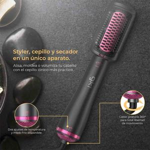 Topazslide Electric Hair Styling <b>Brush</b> 500W 3 Heat Settings For <b>Smooth</b> Blowout - Product Image 5