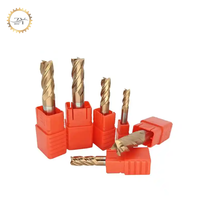 Fraise carrée en carbure monobloc multi-tailles de 1 mm à 20 mm, HRC55, revêtement AlTiN, pour usinage CNC de moules