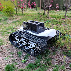 Chasis de orugas de caucho y acero todoterreno para robot no tripulado con motor de 1 kW, carga útil de 150 kg y peso de 100 kg - Product Image 1