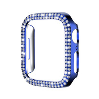 Housse en diamant pour Apple Watch Case 42mm 46mm Series 10 Accessoires Bling PC Bumper Protector Face Protective Case for IWatch