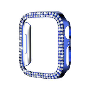 Housse en diamant pour <span class=keywords><strong>Apple</strong></span> <span class=keywords><strong>Watch</strong></span> Case 42mm 46mm Series 10 Accessoires Bling PC Bumper Protector Face Protective Case for IWatch - Product Image 6