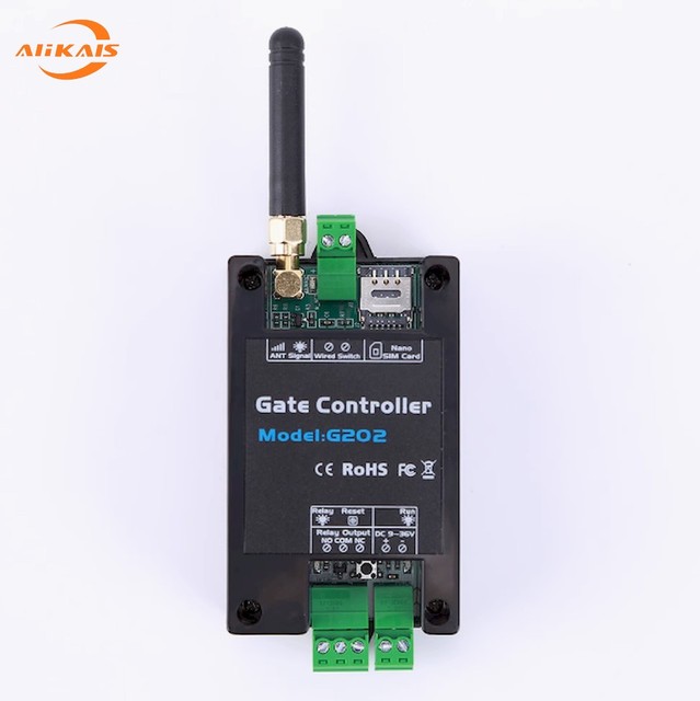 GSM Remote Access Door Opener Relay Controller Mobile Remote Door Switch G202 2G/4G Access Control Door Controller