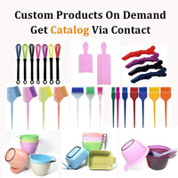 Kit d'outils de coloration capillaire écologiques Wanmei en paille de blé : bols de mélange de couleur, pinceau de teinture, peigne de sectionnement pour coloration et décoloration des cheveux