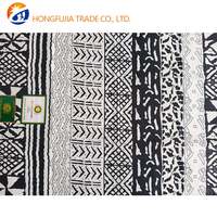 Tissu Ankara Africain Imprimé Batik à Motifs Riches Anti-Boulochage 100% Polyester Microfibre Textile 110 GSM Poids Moyen Robe Garçons