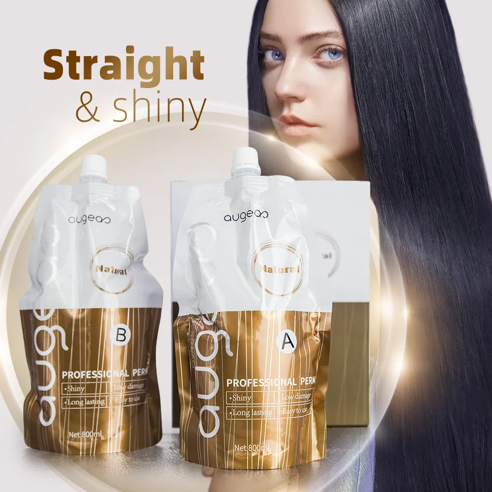 In stock Hot sale Rebonding cream Augeas brand brazilian keratin permanent Hair Perm Lotion Cream