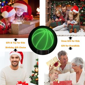 Custom Photo Creative 3D Illusion Anime Acrylic IP54 <b>Table</b>/Desk Base Christmas <b>Lamp</b> Kids Room Decor LED 10W Light - Product Image 5