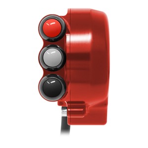 Copertura del comando dell'acceleratore con interruttore integrato nel manubrio per Aprilia TUONO/RS 660 (Rosso) - Product Image 1