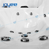 Bain à remous extérieur de haute qualité de 2,57 m pour jardin et maison, spa en acrylique avec hydromassage et jets d'air pour 6 personnes