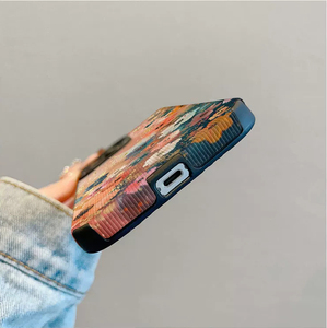 Custodia per cellulare in pelle artificiale TPU con stampa floreale piccola e motivo graffiti per iPhone X, XR, 11, 12, 13, 14, 15, 16, 17, 18 Pro Max - Product Image 6