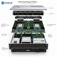 En Stock, Servidor en Rack Dell PowerEdge R760xs 2U de Doble Socket, Nuevo y Original, 4.ª Generación Xeon 4410Y, DDR5, para Centro de Datos