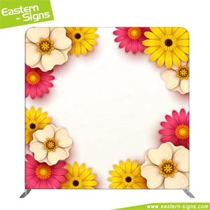 Toile de fond portable en tissu tensionnel double face de 2,3 m en aluminium, durable, avec conception gratuite, directement de l'usine, pour salons professionnels - Product Image 2