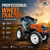 Tractor 4x4 LAWNIO con Múltiples Configuraciones y Accesorios Disponibles, Cabina Opcional, PTO de Doble Velocidad para Trabajo Agrícola