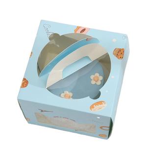 Hộp Đựng Nhiều Màu Sắc Tươi Sáng Mới Túi Đựng Bánh Bằng Giấy Xách Tay Hộp Đựng Bánh Phô Mai Kẹo Bữa Ăn Sáng Hạnh Phúc Có Tay Cầm Cửa Sổ - Product Image 2